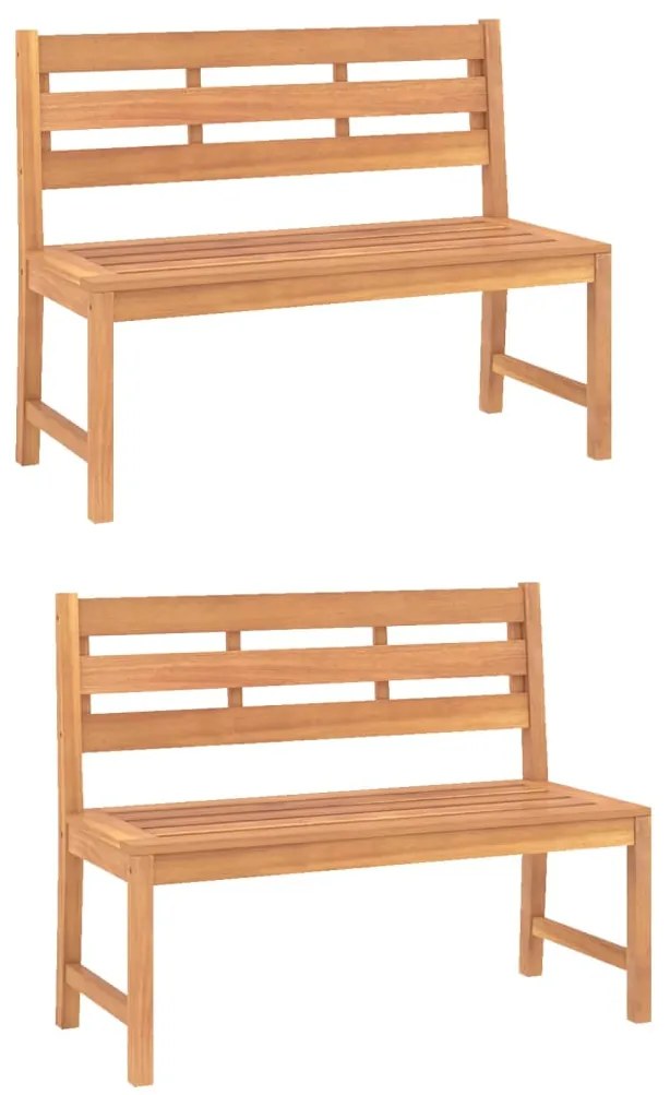 vidaXL Σετ Τραπεζαρίας Κήπου 5 Τεμαχίων από Μασίφ Ξύλο Teak