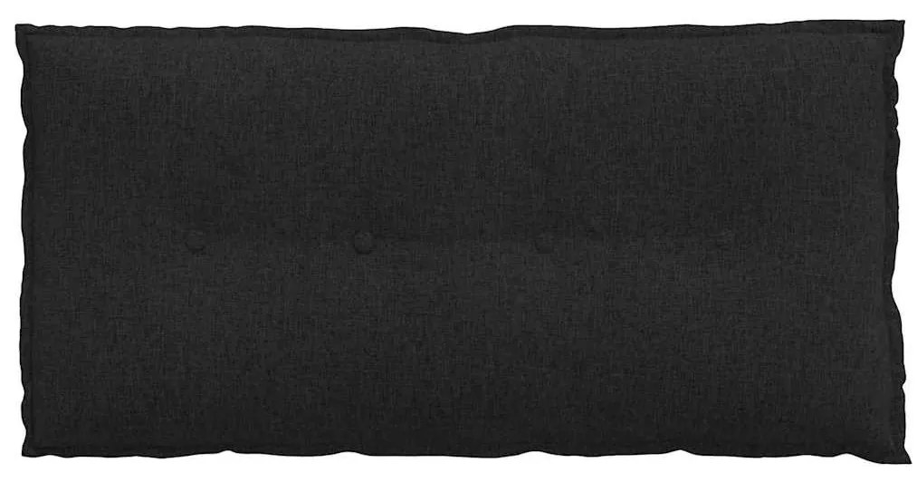 vidaXL Μαξιλάρι Πλάτης Μαύρο 100 x 19 x 50 εκ ύφασμα