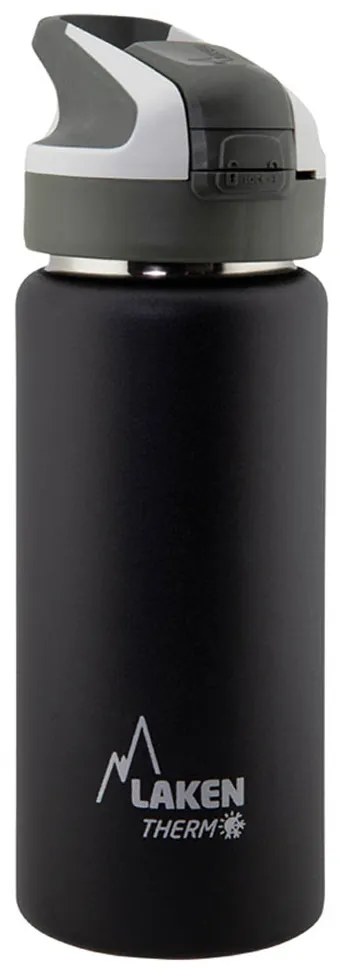Παγούρι - Θερμός 500ml Με Καλαμάκι Laken Μαύρο