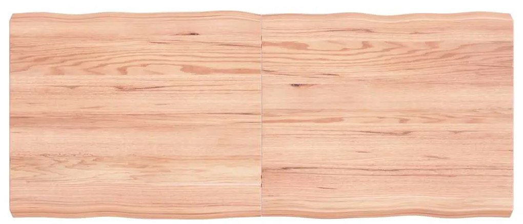 Επιφ Τραπεζιού Αν Καφέ 120x50x(2-6)εκ.Ακατέργ. Μασίφ Ξύλο Δρυός