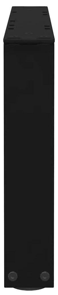 vidaXL Πόδια Τραπεζιού Σαλονιού Σχήματος V 2 τεμ. Μαύρο 60x(30-31,3) εκ. Ατσάλι