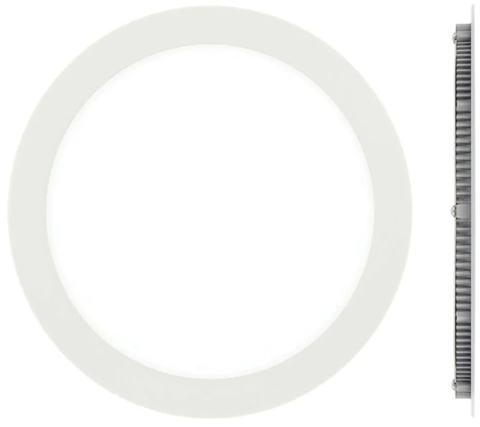 Panel Led Χωνευτό VK/04017/W/W Φ24x1,5cm Led 1920Lm 24W 3000K White VKLed Round