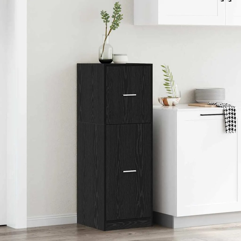 vidaXL Φαρμακοποιϊκή Ντουλάπα Μαύρη δρυς 40 x 41 x 118 εκ.