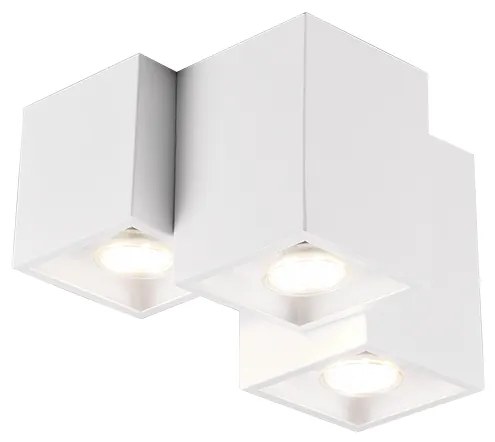 Σποτ Τρίφωτο 3xGU10 Λευκό Χρώμα Trio Lighting Fernando 604900331