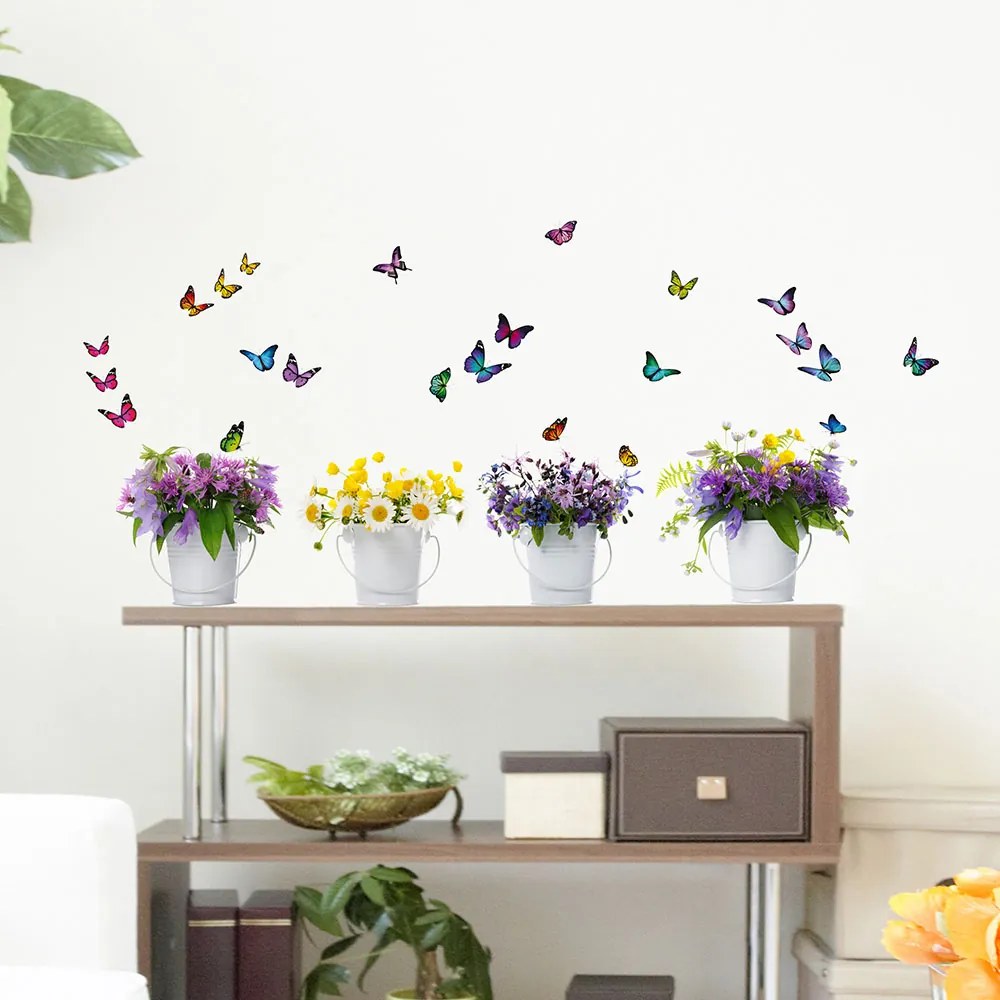 Αυτοκόλλητα Τοίχου Ango Wild Flowers 58398