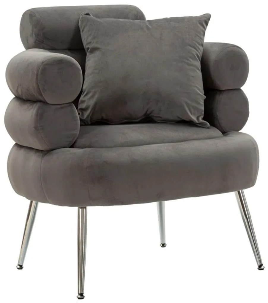 Πολυθρόνα με Μαξιλάρι SILVERY PLUS 68x78