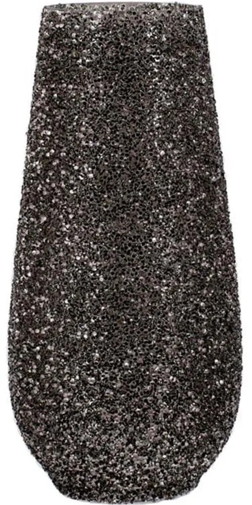 Βάζο Mosaic 967-225-006 18x36cm Grey Γυαλί