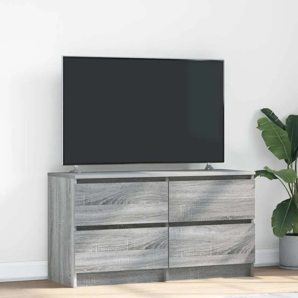 Έπιπλο Τηλεόρασης Γκρι Sonoma 100x35x54 εκ. από Επεξεργ. Ξύλο 861801