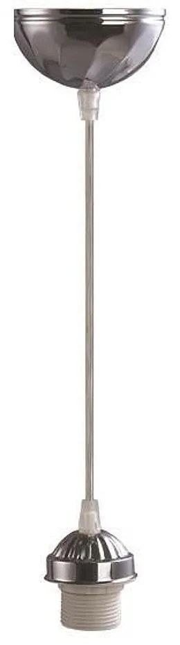 Ντουί E27 Κρεμαστό Για Φωτιστικά Νίκελ EUROLAMP 147-23120