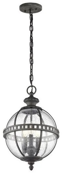 Κρεμαστό Φωτιστικό Οροφής 3xE14 IP44  Halleron Elstead Lighting KL-HALLERON-8M Γκρι