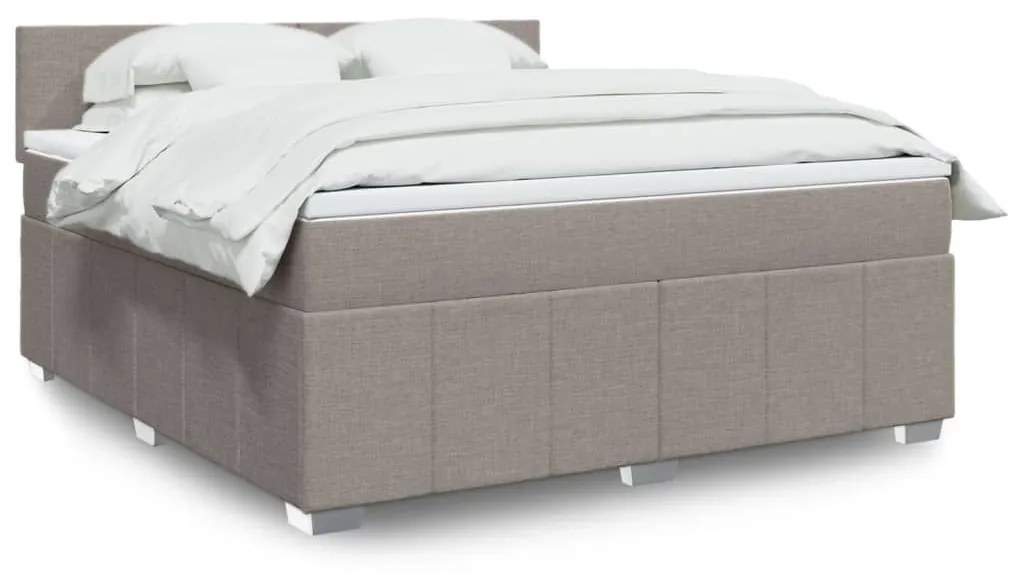 ΚΡΕΒΑΤΙ BOXSPRING ΜΕ ΣΤΡΩΜΑ TAUPE 180X200 ΕΚ. ΥΦΑΣΜΑΤΙΝΟ 3287144