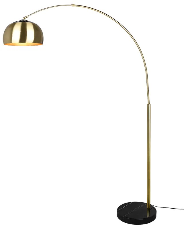 Φωτιστικό Δαπέδου 38xH200cm 1xE27 Brass Matt -Βάση Μαύρη Trio Lighting Argentina 411700108