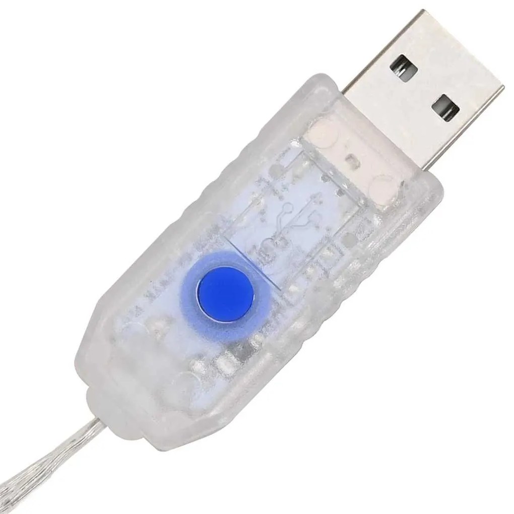 vidaXL Στεφάνι με 60 LED Ψυχρό λευκό 76 x 8.5 x 76 εκ Ακρυλικό