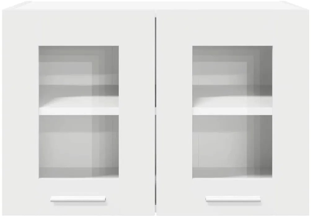 vidaXL Κρεμαστό ντουλάπι με αποθήκευση 2 pcs Λευκό 60 x 31 x 40 εκ