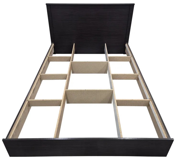 Κρεβάτι Athos pakoworld σε wenge απόχρωση 140x200εκ