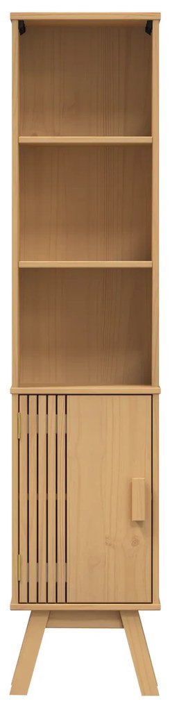 vidaXL Ντουλάπι Μπάνιου Καφέ 35x30x159 εκ Μασίφ ξύλο πεύκου
