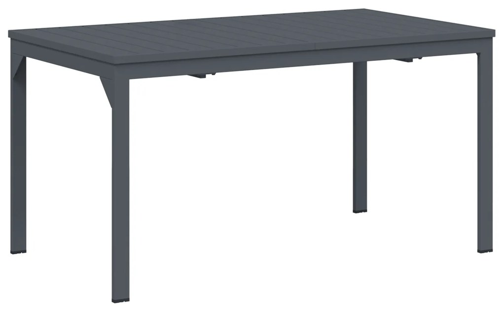 vidaXL Σετ τραπεζαρίας κήπου 9 pcs Μαύρο Large Μέταλλο