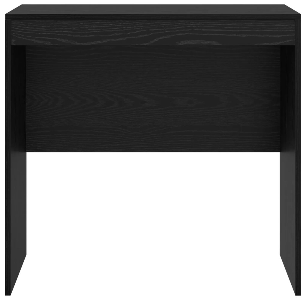 vidaXL Γραφείο Μαύρου Δρυ 80 x 50 x 76 εκ Επεξεργασμένο Ξύλο