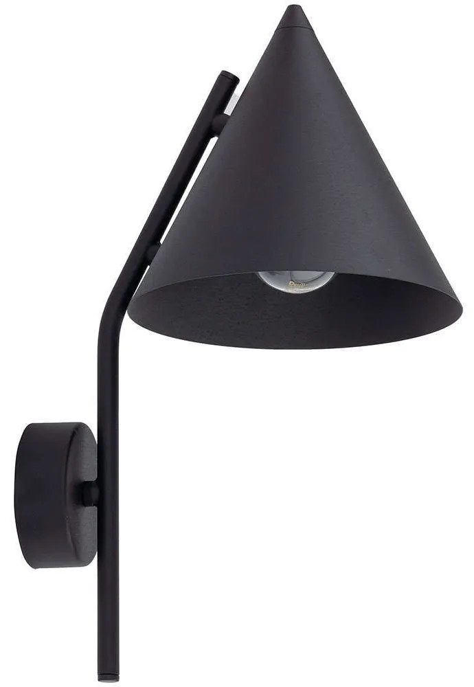 Φωτιστικό Τοίχου - Απλίκα Cono 10041 19x25x38cm 1xE27 15W Black TK Lighting