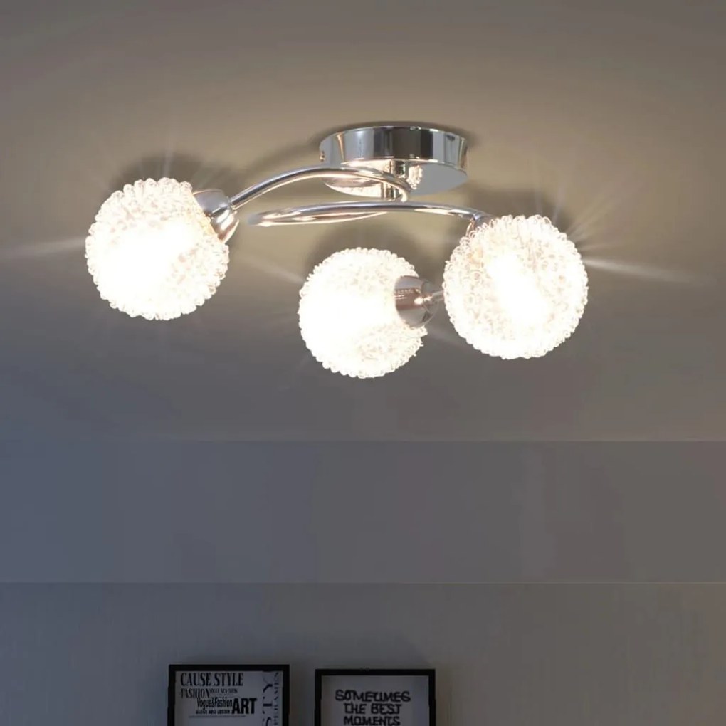 Φωτιστικό Οροφής με 3 LED Λαμπτήρες G9 120 W - Λευκό