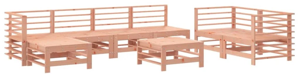 vidaXL Σαλόνι Κήπου Σετ 8 Τεμαχίων από Μασίφ Ξύλο Ψευδοτσούγκας