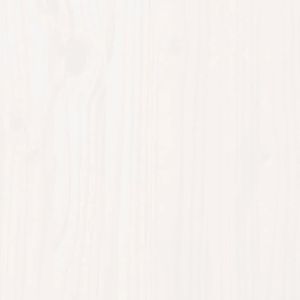 vidaXL Πλαίσιο Κρεβατιού Λευκό 120x190 εκ. Μασίφ Ξύλο Small Double