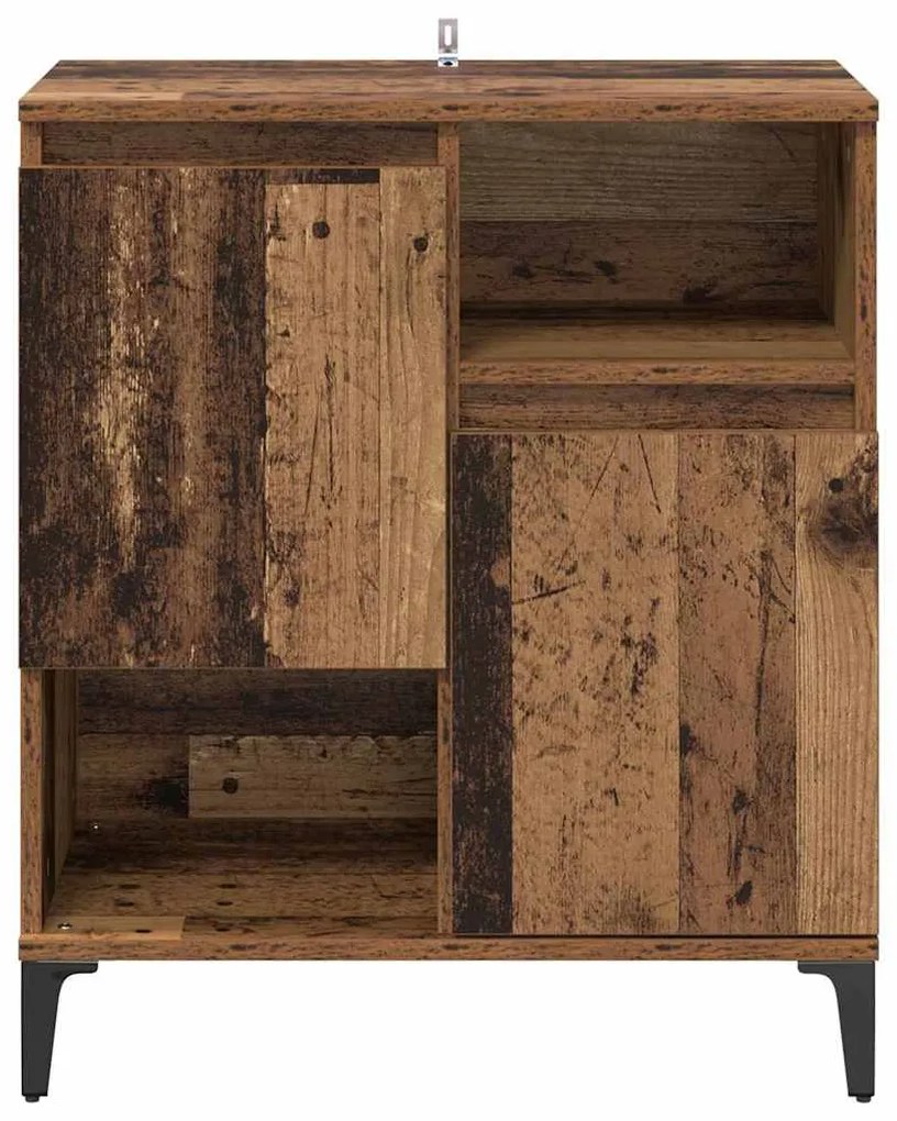 vidaXL Πλαϊνό γραφείο Παλιό ξύλο 60 x 35 x 70 cm Επεξεργασμένο ξύλο