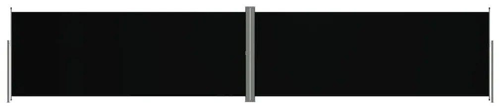 Σκίαστρο Πλαϊνό Συρόμενο Μαύρο 200 x 1000 εκ. - Μαύρο