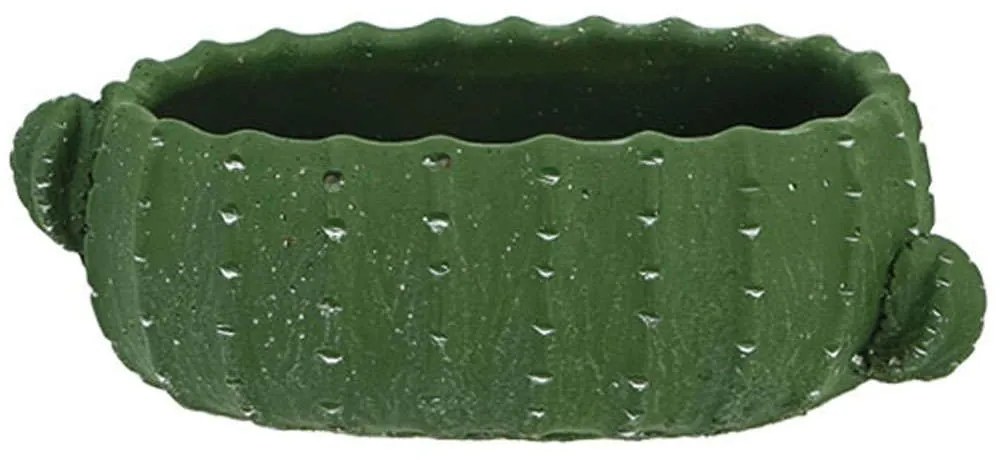 Κασπώ Πήλινο Κάκτος 06-00-19504 23,5x13x9cm Green Marhome Πηλός