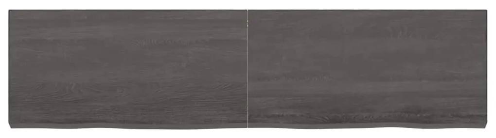 Επιφάνεια Τραπεζιού Σκούρο Καφέ 160x40x(2-6)εκ Επεξ. Μασίφ Δρυς - Καφέ