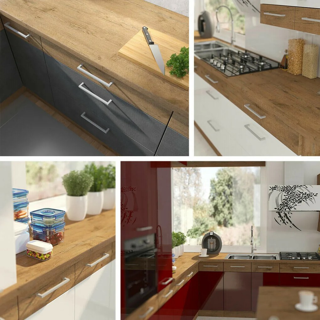 Σετ κουζίνας Color 102, 270x57cm, 219 kg, Ινοσανίδες μέσης πυκνότητας, Πλαστικοποιημένη μοριοσανίδα | Epipla1.gr