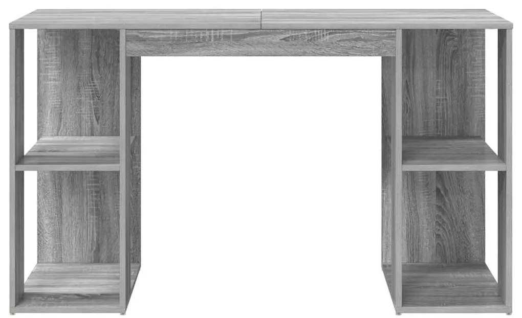 vidaXL Γραφείο Γκρίζο Σονομα 130 x 50.5 x 75 εκ Επεξεργασμένο ξύλο