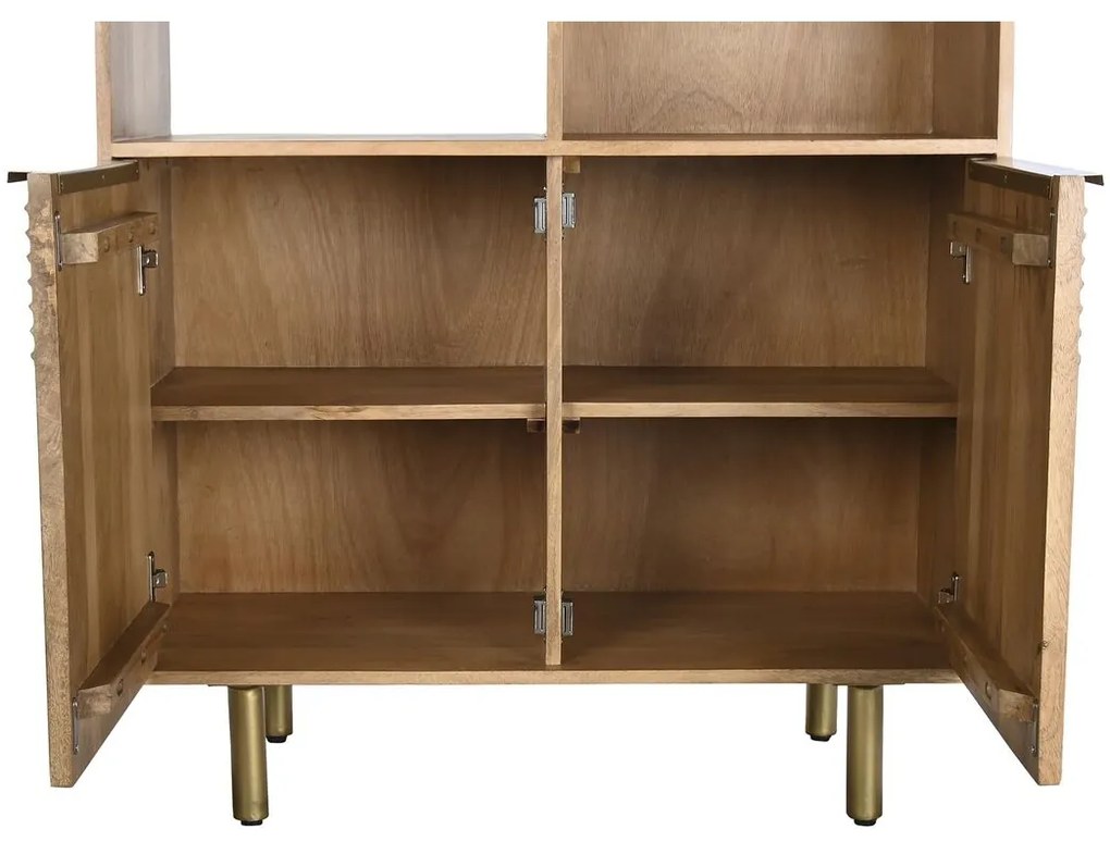 Ράφια DKD Home Decor Χρυσό Φυσικό Ξύλο από Μάνγκο 90 x 40 x 180 cm