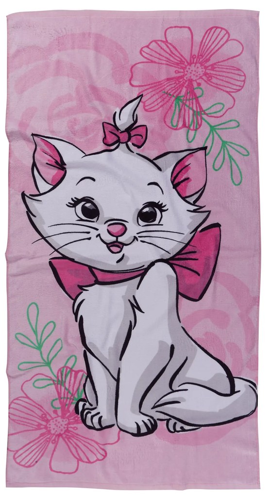 Πετσέτα Θαλάσσης Βαμβακερή 70x140εκ. Marie Cat 5849 Disney