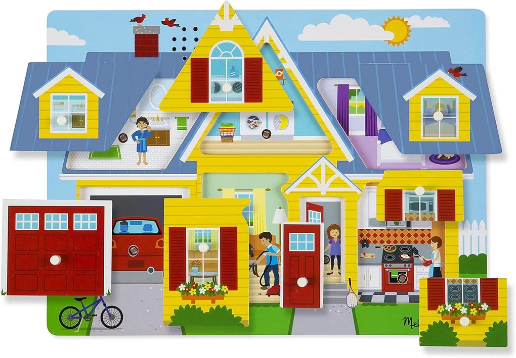 Παζλ ενσφηνωμα σπίτι 0734 Melissa &amp; Doug