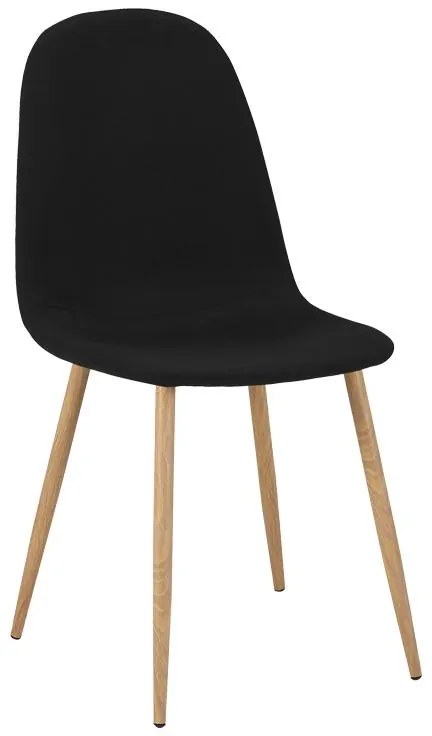 Σετ Τραπεζαρίας Julita-Bella 3 τεμ Mdf σε Μαύρο - Φυσικό Φ60x73εκ. 60x60x73 εκ.