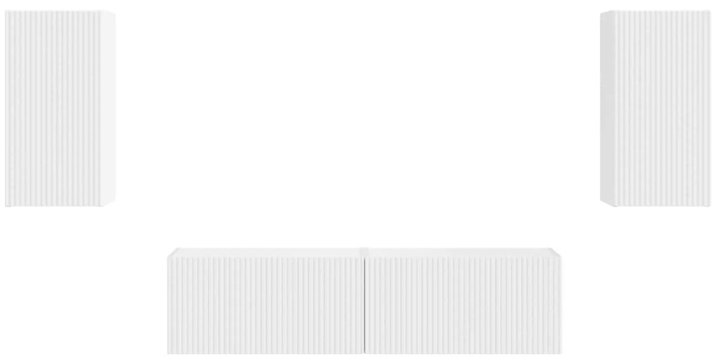 vidaXL 2 pcs Λευκό