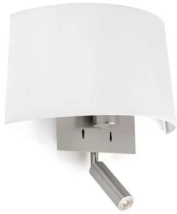 Απλίκα φωτιστικό VOLTA με LED μεταλλικό νίκελ λευκό μαύρο Faro Barcelona-20023-Λευκό 20023