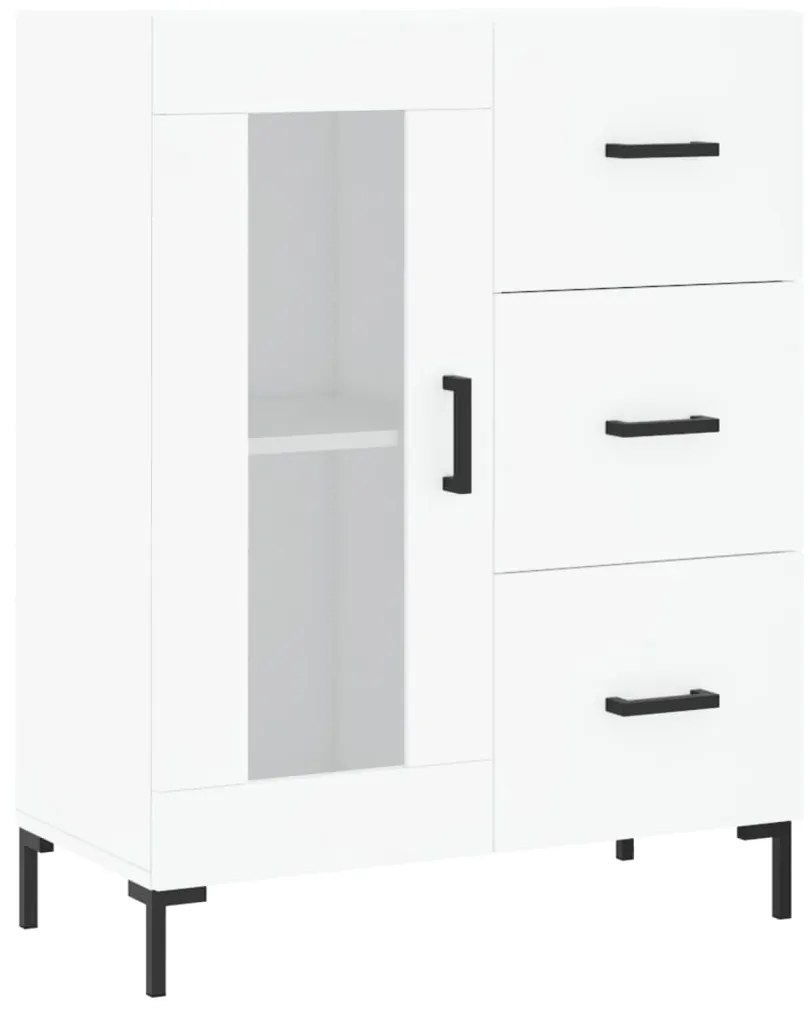 vidaXL Ντουλάπι Λευκό 69,5x34x180 εκ. από Επεξεργασμένο Ξύλο