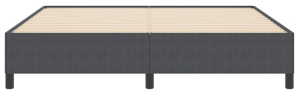 vidaXL Κρεβάτι Σκούρο Γκρι 180x200 εκ. Από Ψάθα