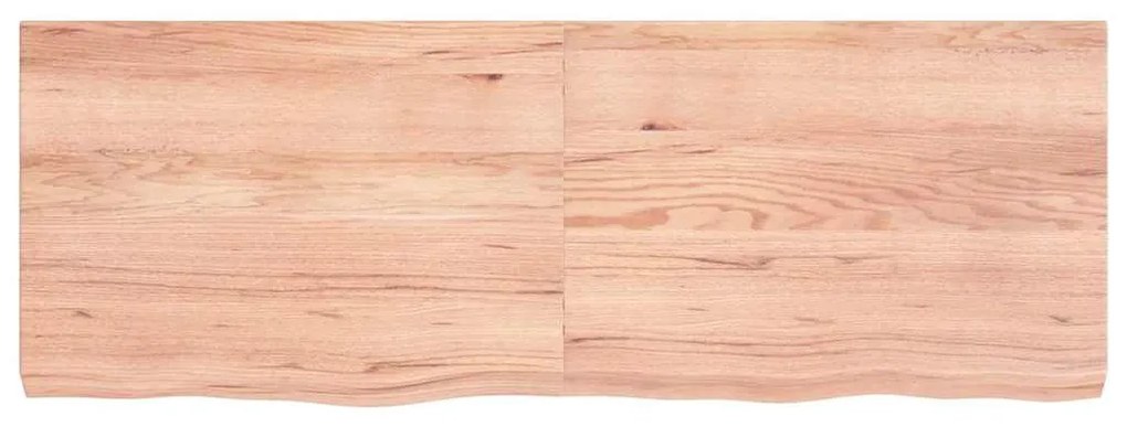 vidaXL Επιφ Τραπεζιού Αν Καφέ 140x50x(2-6)εκ. Επεξ. Μασίφ Ξύλο Δρυός
