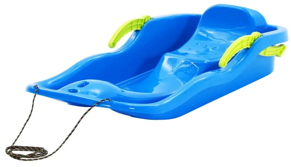 vidaXL Έλκηθρο με Φρένα Μπλε 87 x 40 x 18 εκ. από Πολυπροπυλένιο
