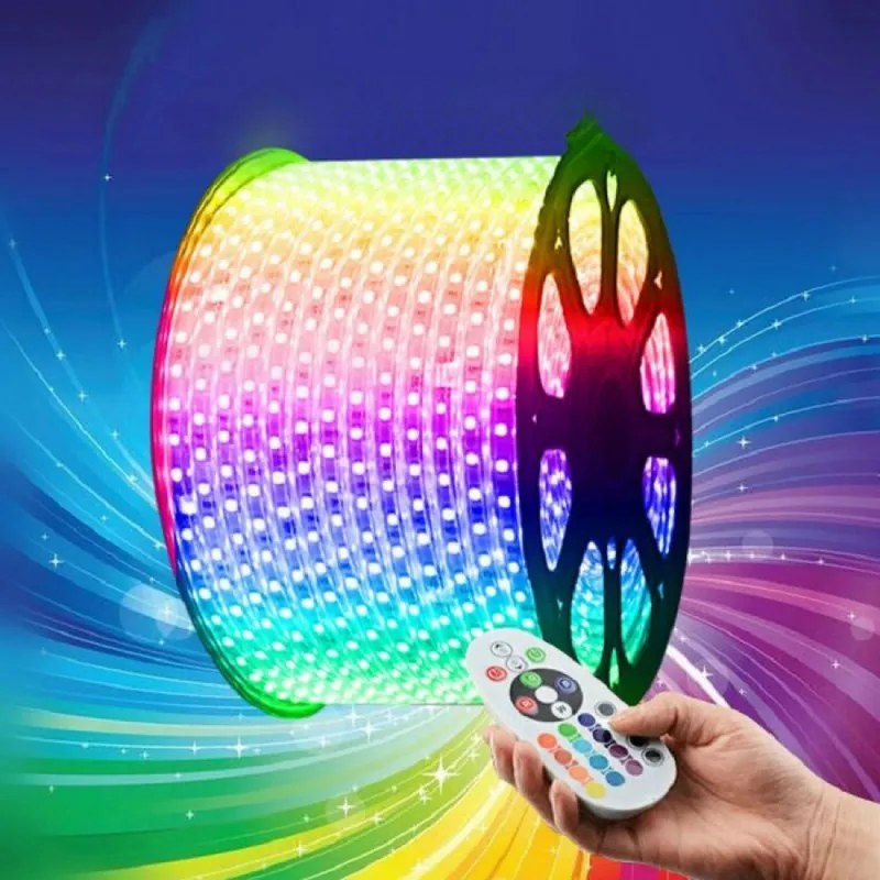 LED RGB ΤΑΙΝΙΑ 100m LED-RGB-LED-RGB
