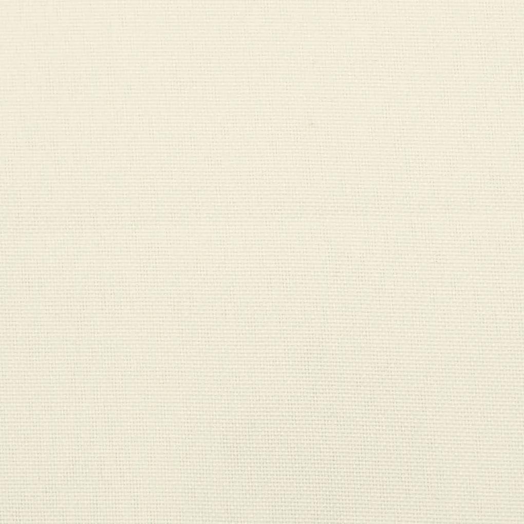 Μαξιλάρια Πάγκου Κήπου 2 τεμ. Κρεμ Λευκό Ύφασμα Oxford - Λευκό