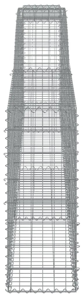 vidaXL Συρματοκιβώτια Τοξωτά 4 τεμ. 400x30x80/100 εκ. Γαλβαν. Ατσάλι