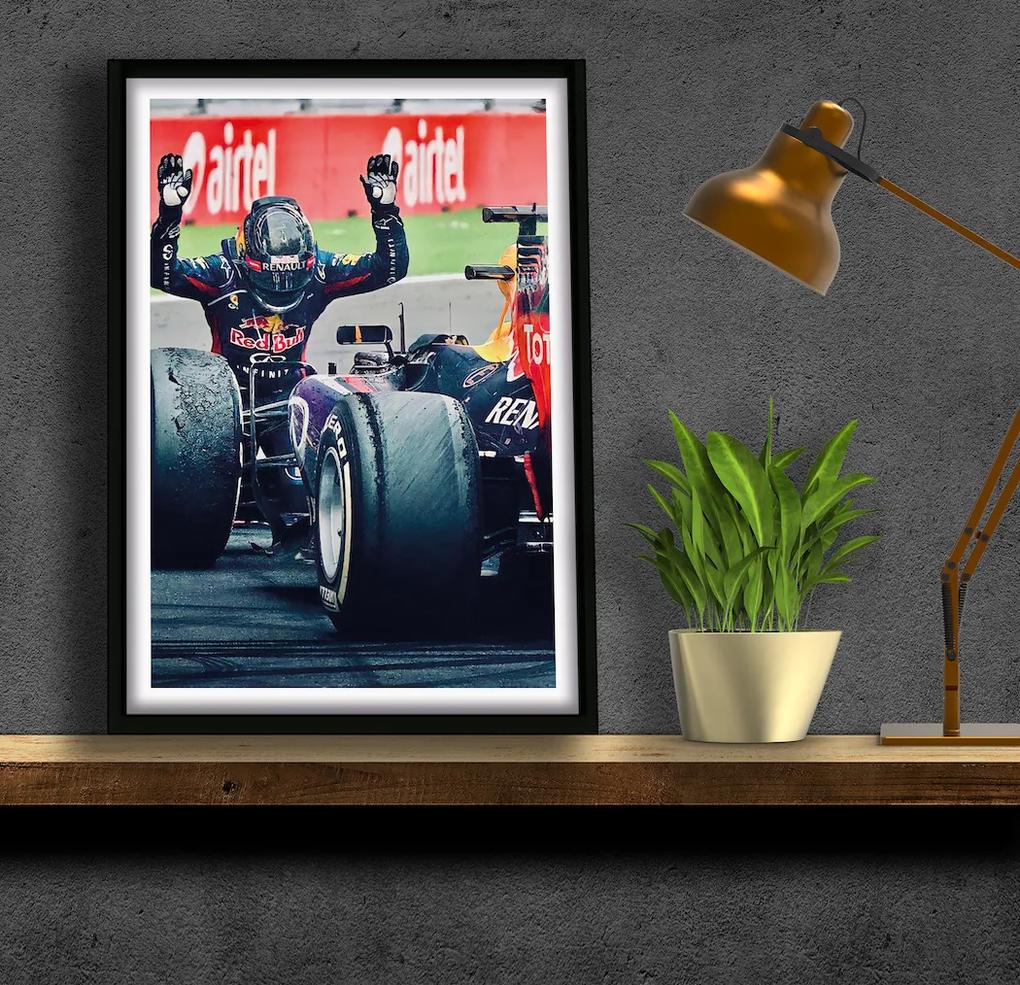 Πόστερ &amp; Κάδρο Sebastian Vettel F016 21x30cm Εκτύπωση Πόστερ (χωρίς κάδρο)