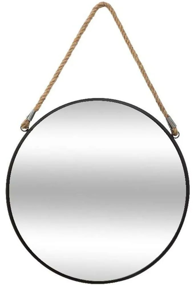 Καθρέπτης 199-000437 55x3x55cm Black Metal, Glass