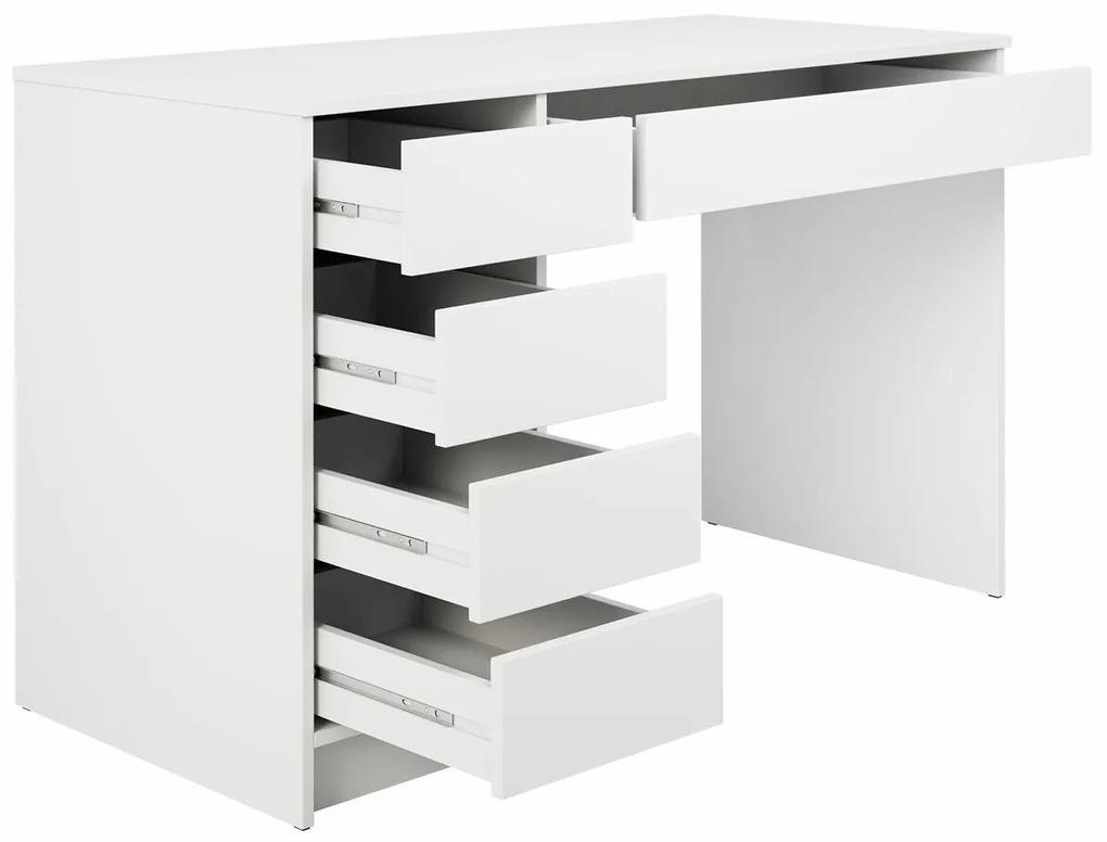 Τραπέζι γραφείου Comfivo 312, Με συρτάρια, Αριθμός συρταριών: 5, 75x120x55cm, 38 kg, Μαύρο | Epipla1.gr