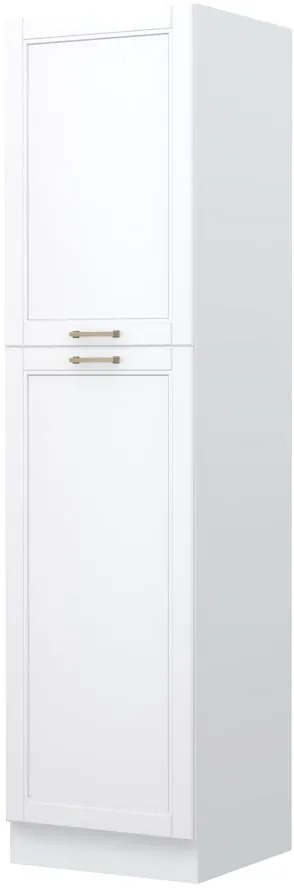 Επιδαπέδιο ντουλάπι ψηλό Tahoma K23-60-2KF-Λευκό - Λευκό ματ