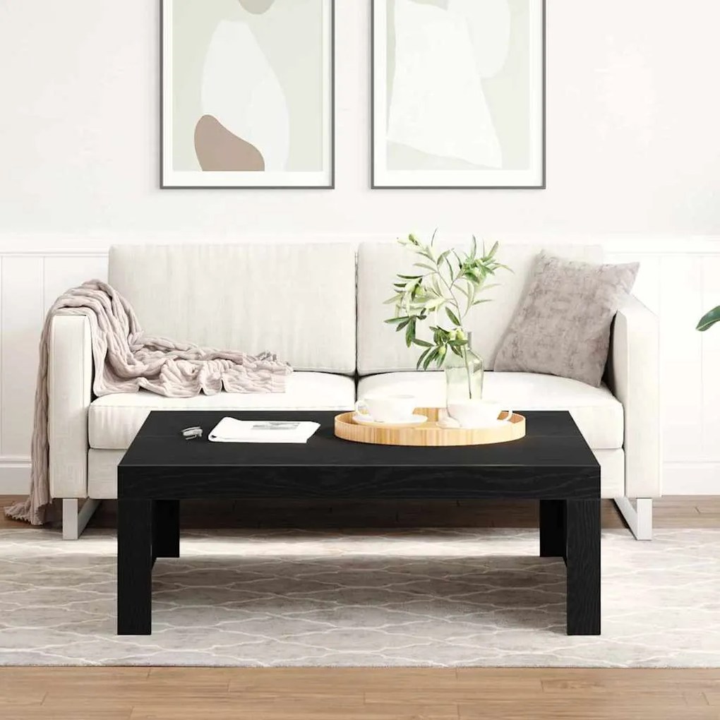 vidaXL Τραπεζάκι σαλονιού Μαύρη δρυς 100 x 100 x 35 cm